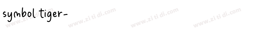 symbol tiger字体转换